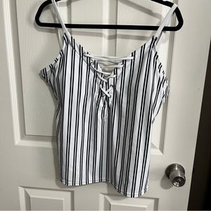 Nautica Stripe Swim top Xl
